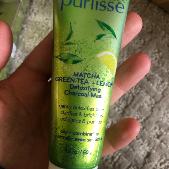 Purlisse Matcha green tea and lemon detoxifying charcoal mask 50g - Picture 5 of 8